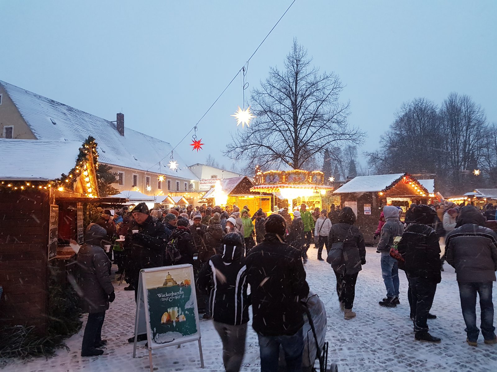 Weihnachtsmarkt in Olbernhau im Erzgebirge