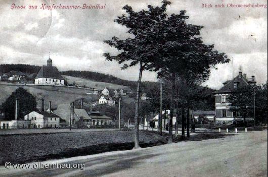 Grünthal mit Postamt um 1935