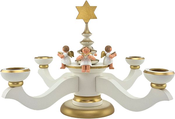 Christian Ulbricht Adventsleuchter weiss