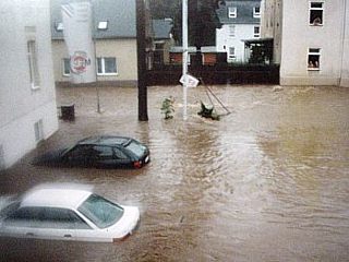 Flutkatastrophe in Olbernhau im August 2002