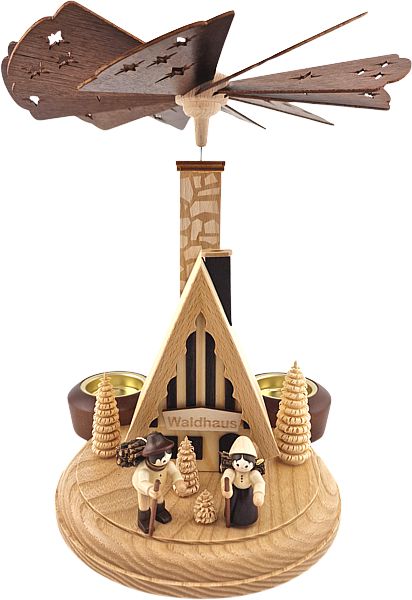 Legler Räucherpyramide Waldhaus für Teelicht
