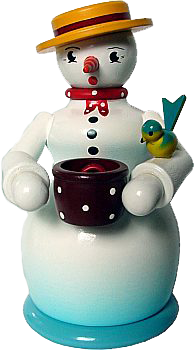Schneefrau mit Topf von Heiner Stephani