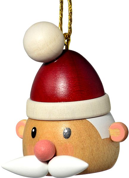 KWO Baumbehang Weihnachtsmannkopf farbig