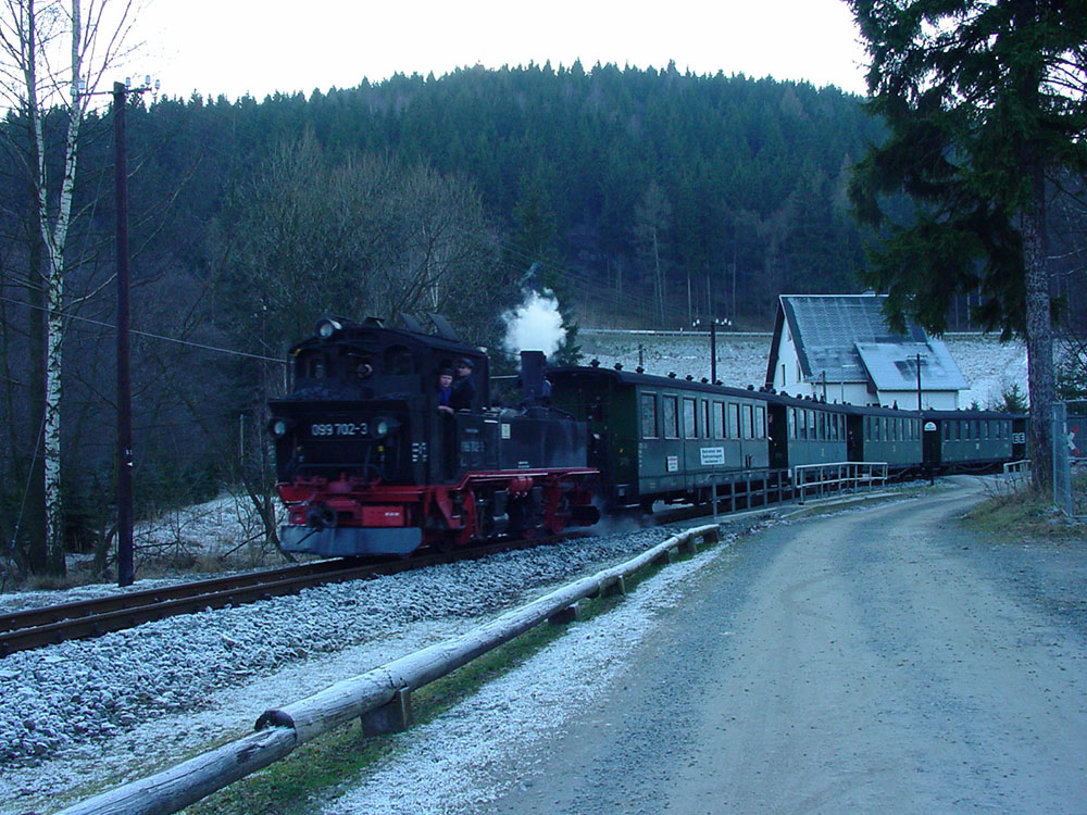 Pressnitztalbahn zwischen Joehstadt und Steinbach