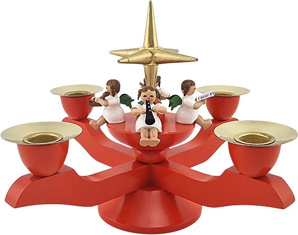 Richard Glässer Adventsleuchter klein rot